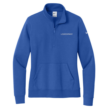 LEDGERWAY Nike® Women's Club Fleece Sleeve Swoosh 1/2-Zip
