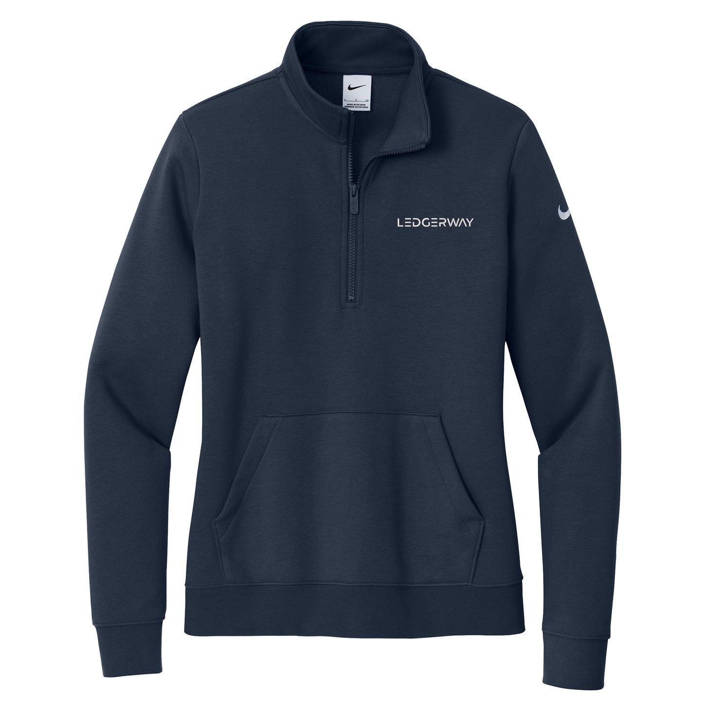 LEDGERWAY Nike® Women's Club Fleece Sleeve Swoosh 1/2-Zip