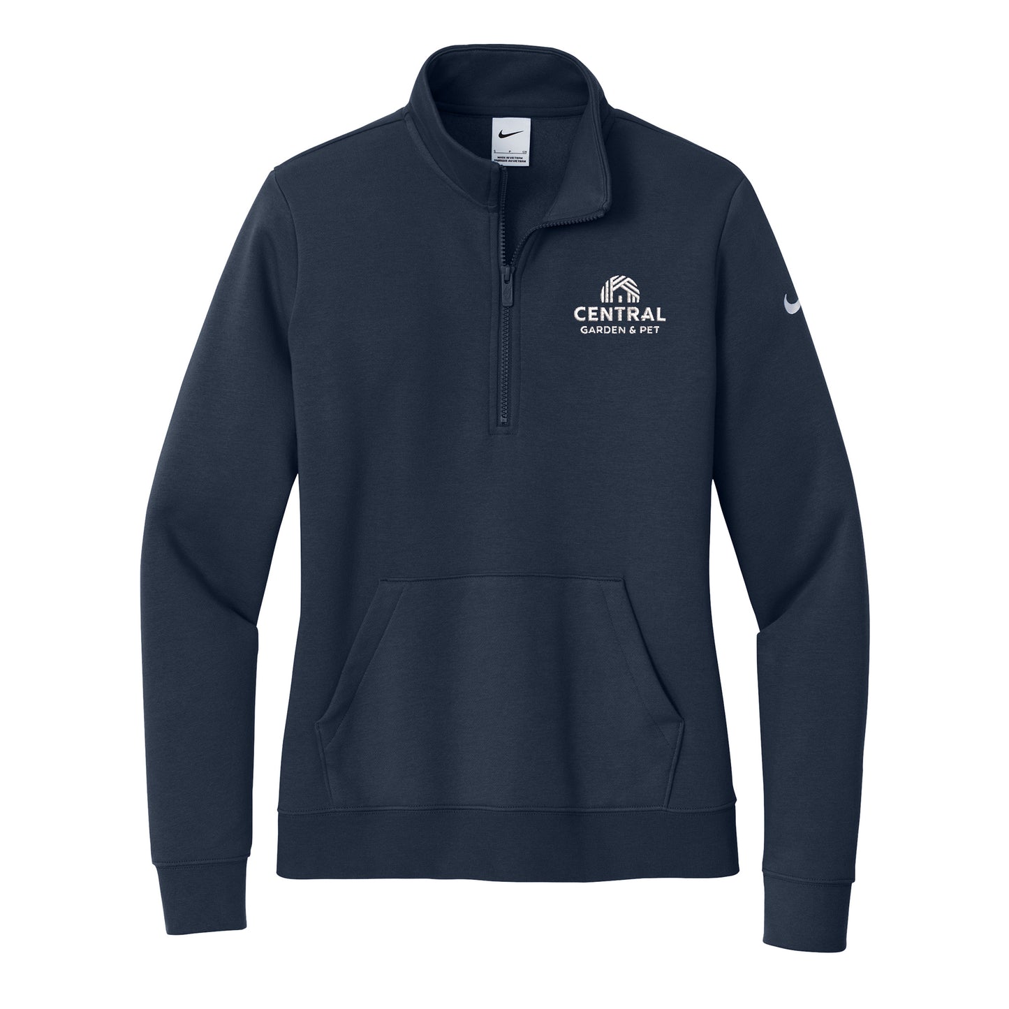 Central Garden Nike Women's Club Fleece Sleeve Swoosh 1/2-Zip