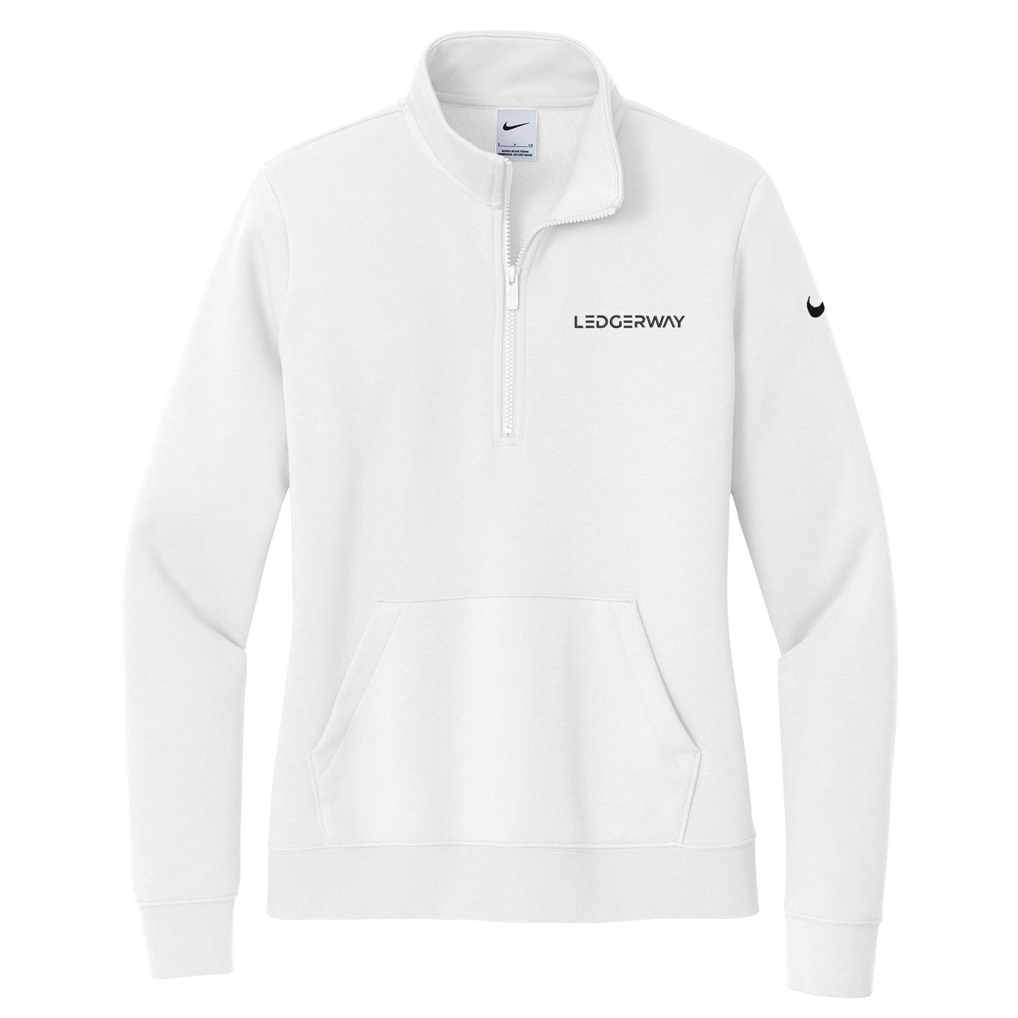 LEDGERWAY Nike® Women's Club Fleece Sleeve Swoosh 1/2-Zip