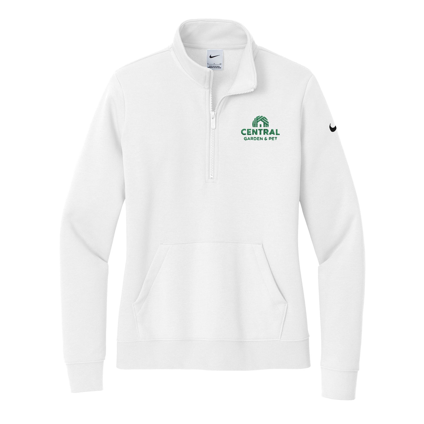 Central Garden Nike Women's Club Fleece Sleeve Swoosh 1/2-Zip