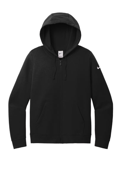 Nike Women's Club Fleece Sleeve Swoosh Full-Zip Hoodie