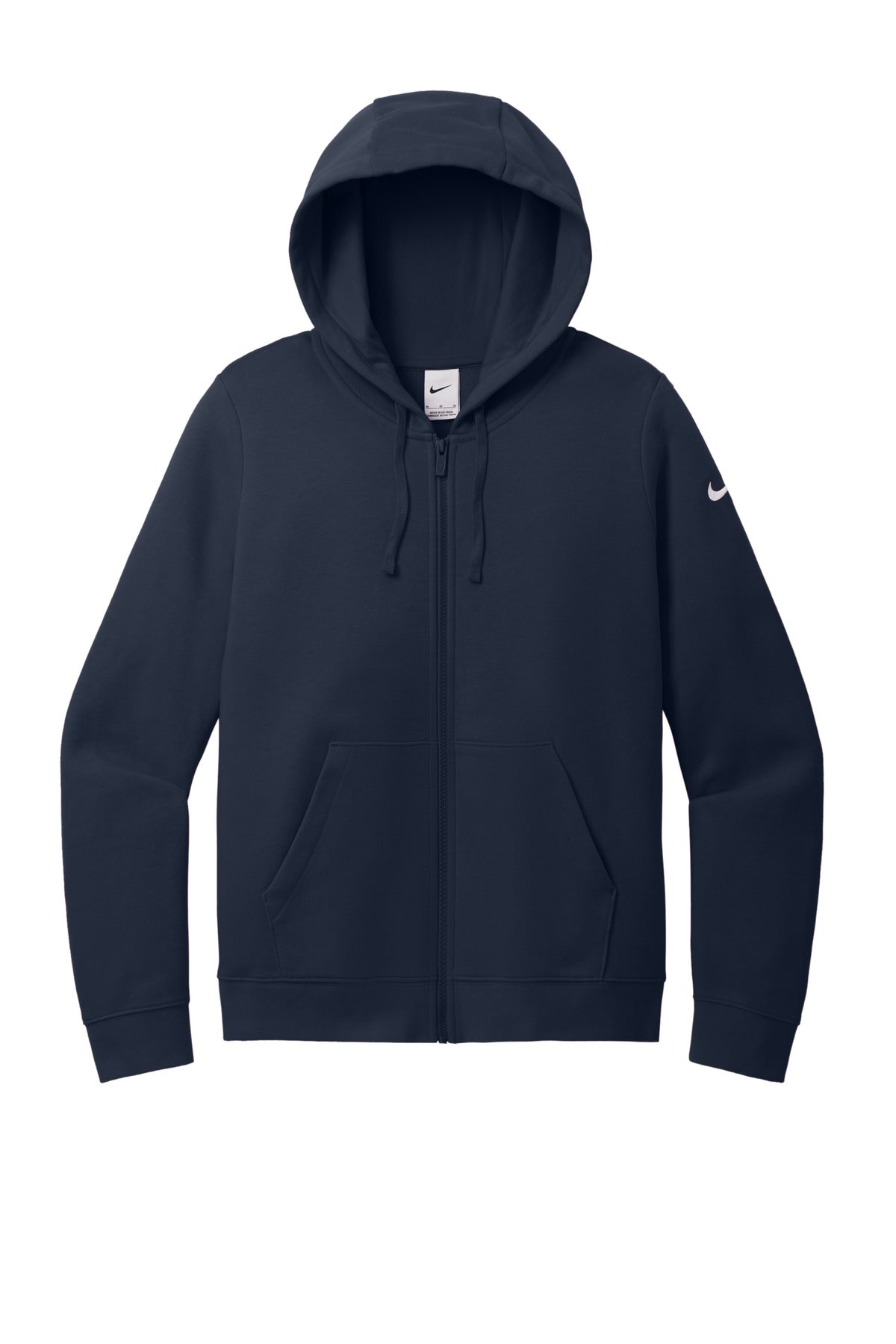 Nike Women's Club Fleece Sleeve Swoosh Full-Zip Hoodie