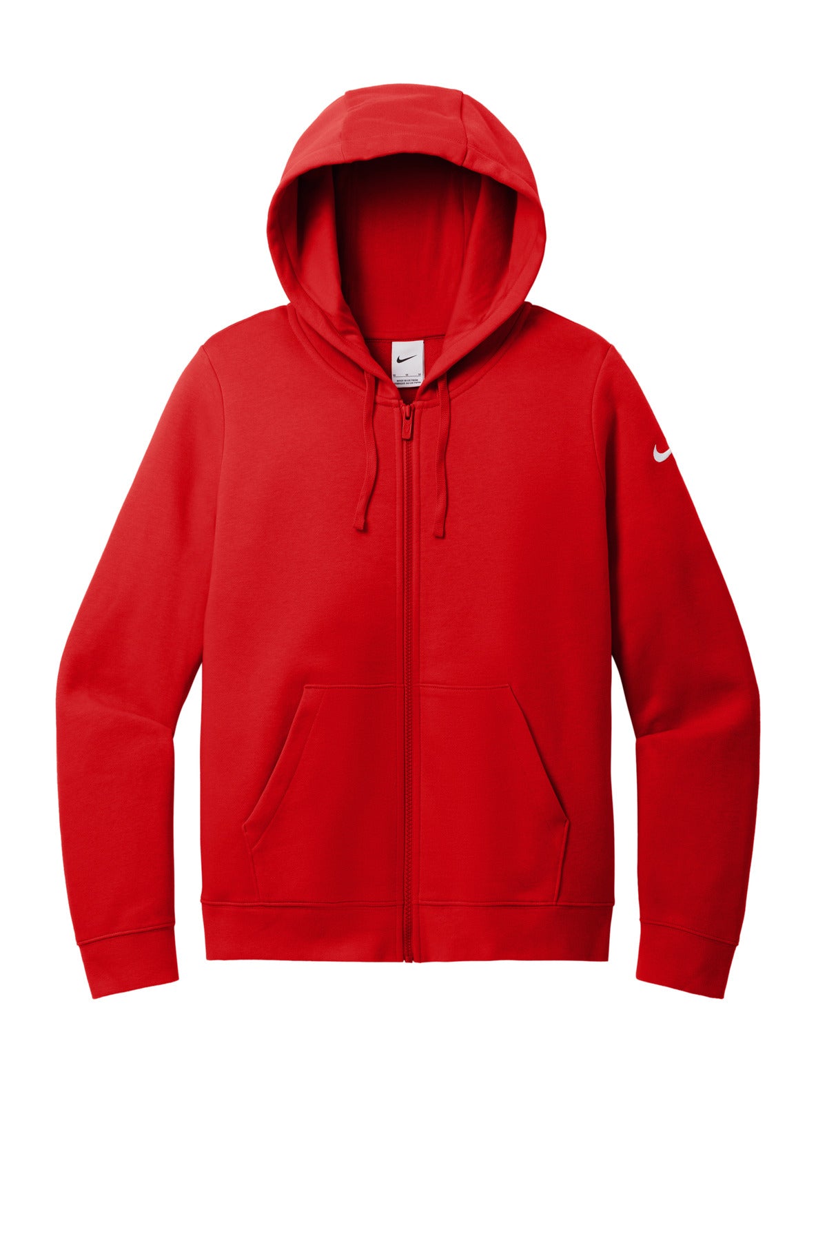 Nike Women's Club Fleece Sleeve Swoosh Full-Zip Hoodie