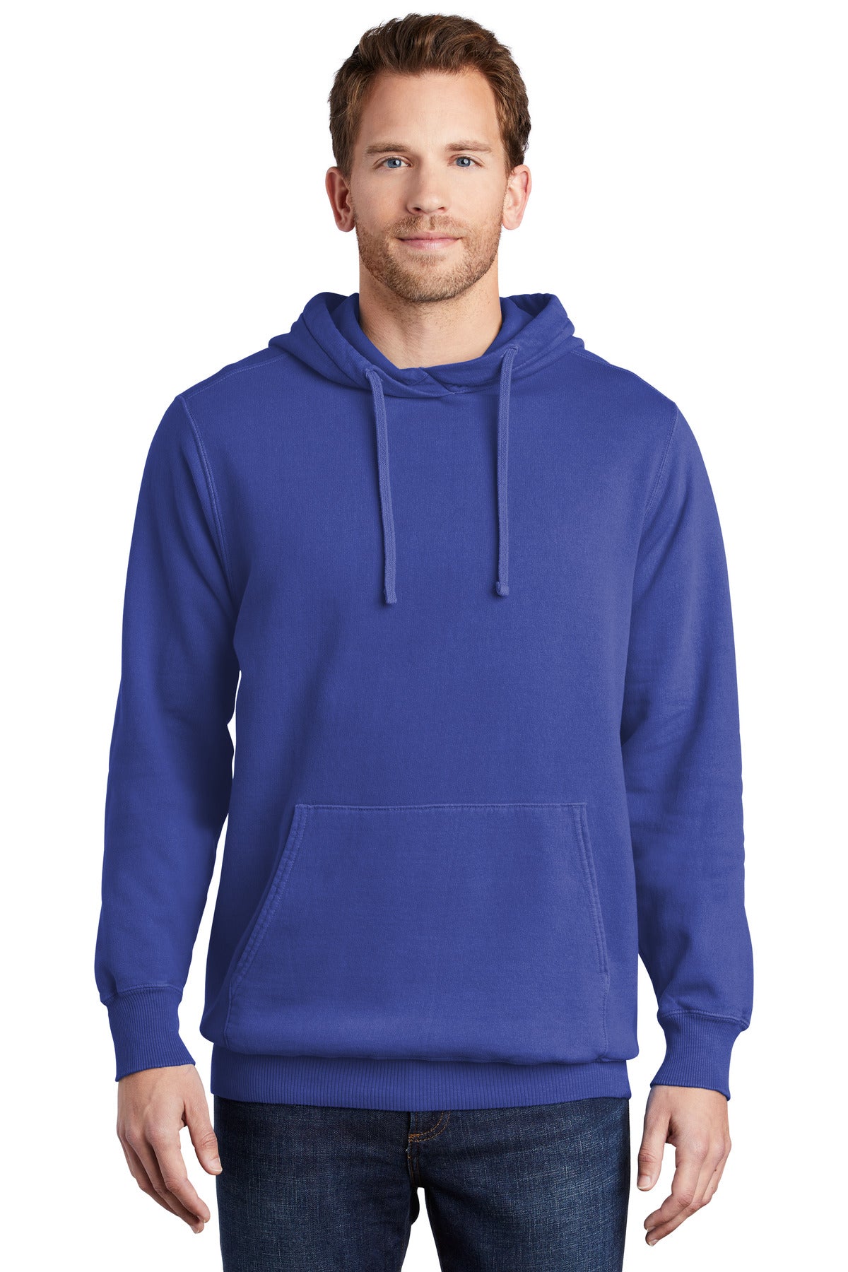 Port & Company® Beach Wash® Garment-Dyed Pullover Hooded Sweatshirt (CORE COLORS)