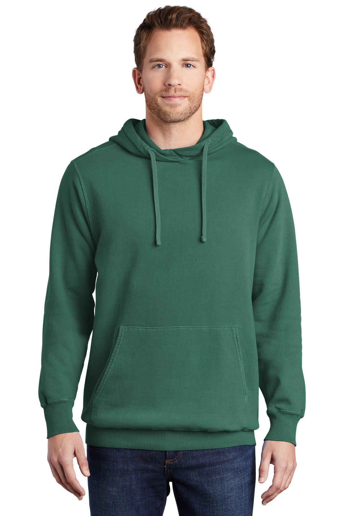 Port & Company® Beach Wash® Garment-Dyed Pullover Hooded Sweatshirt (CORE COLORS)