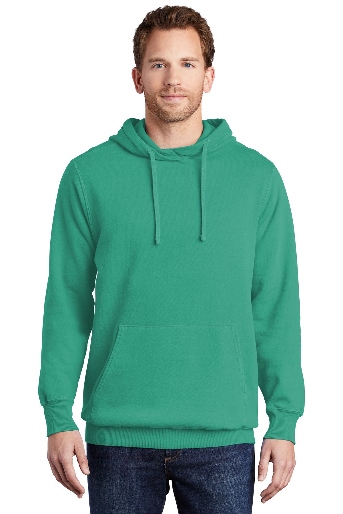 Port & Company® Beach Wash® Garment-Dyed Pullover Hooded Sweatshirt (CORE COLORS)