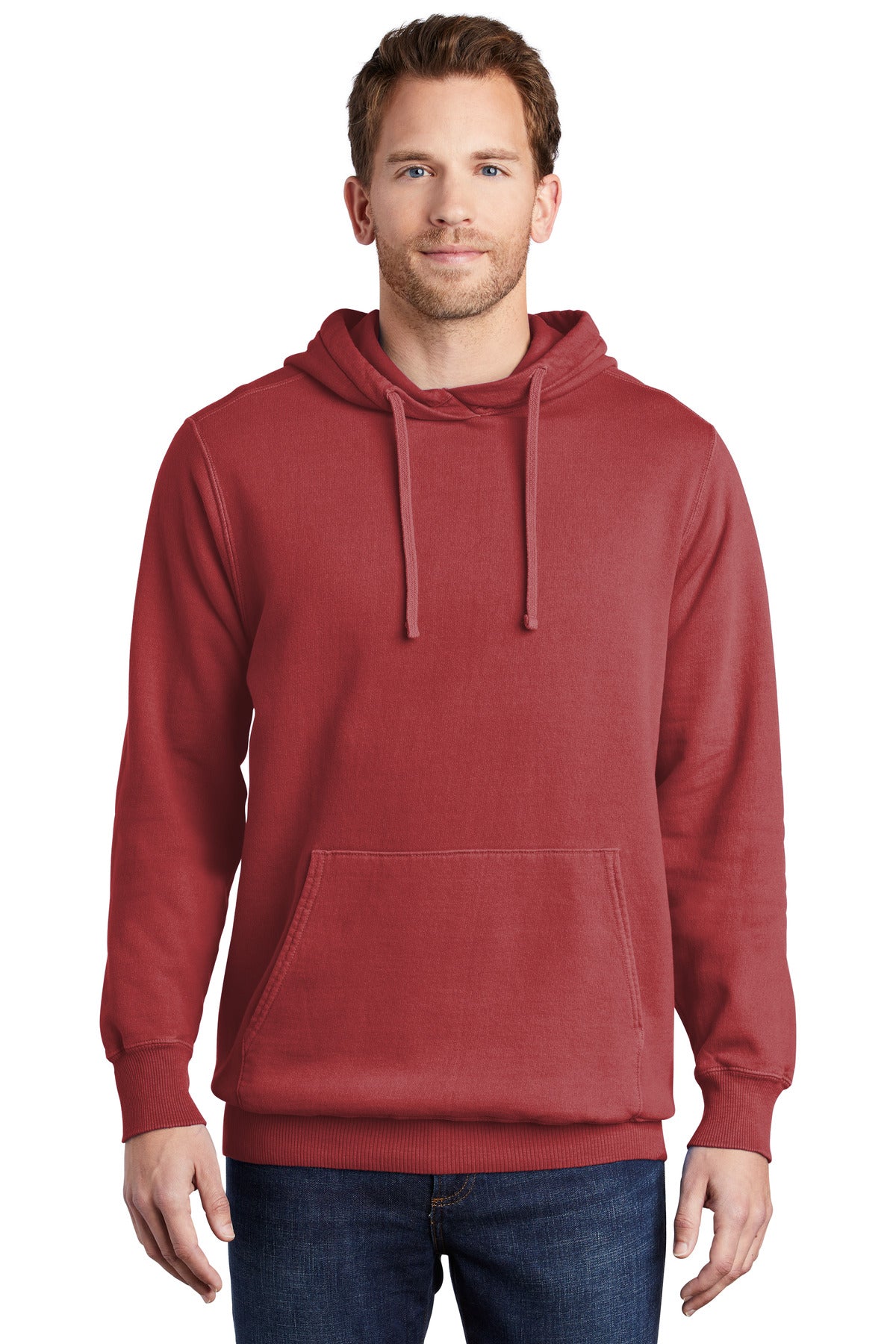 Port & Company® Beach Wash® Garment-Dyed Pullover Hooded Sweatshirt (CORE COLORS)