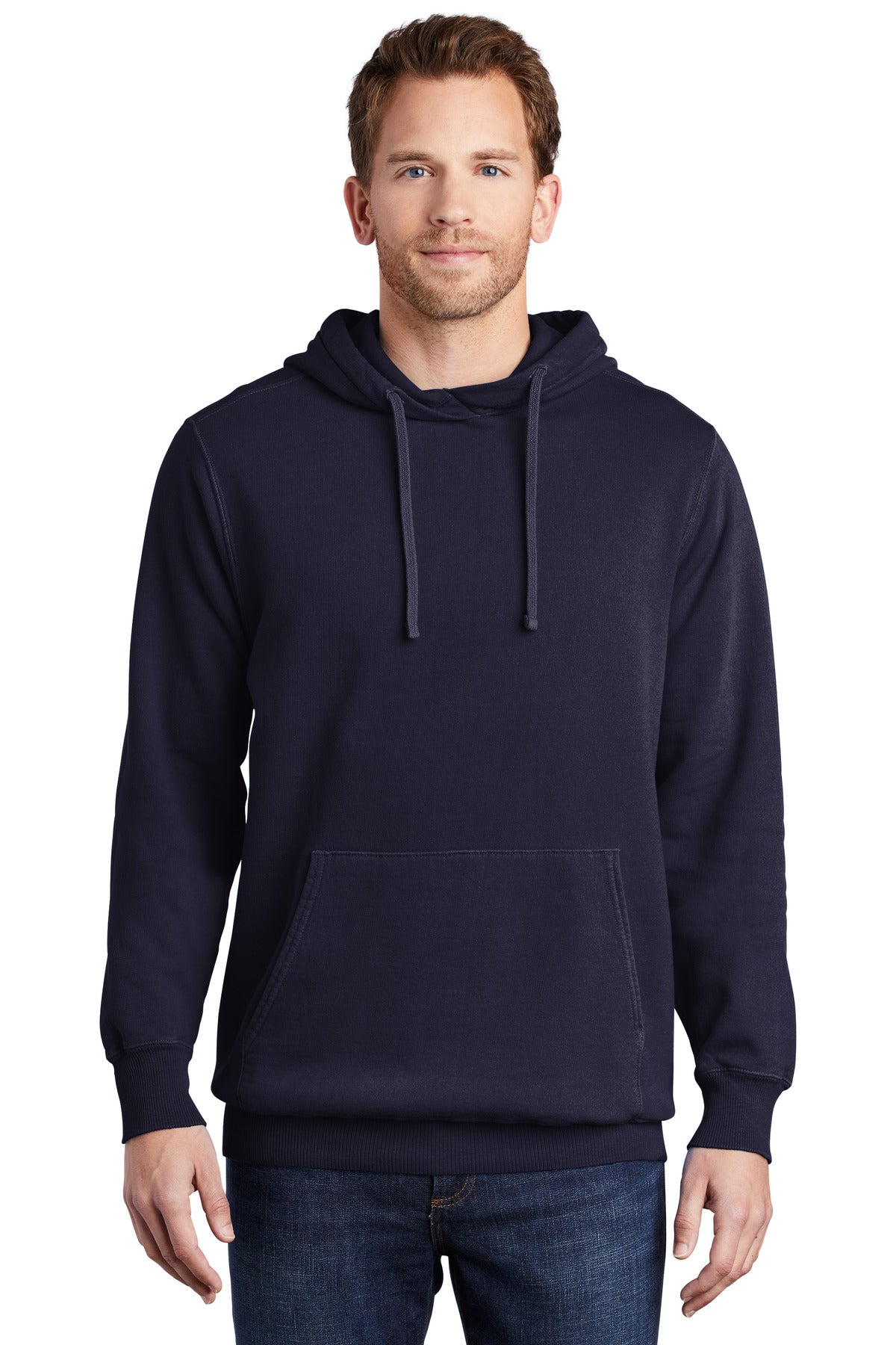 Port & Company® Beach Wash® Garment-Dyed Pullover Hooded Sweatshirt (CORE COLORS)