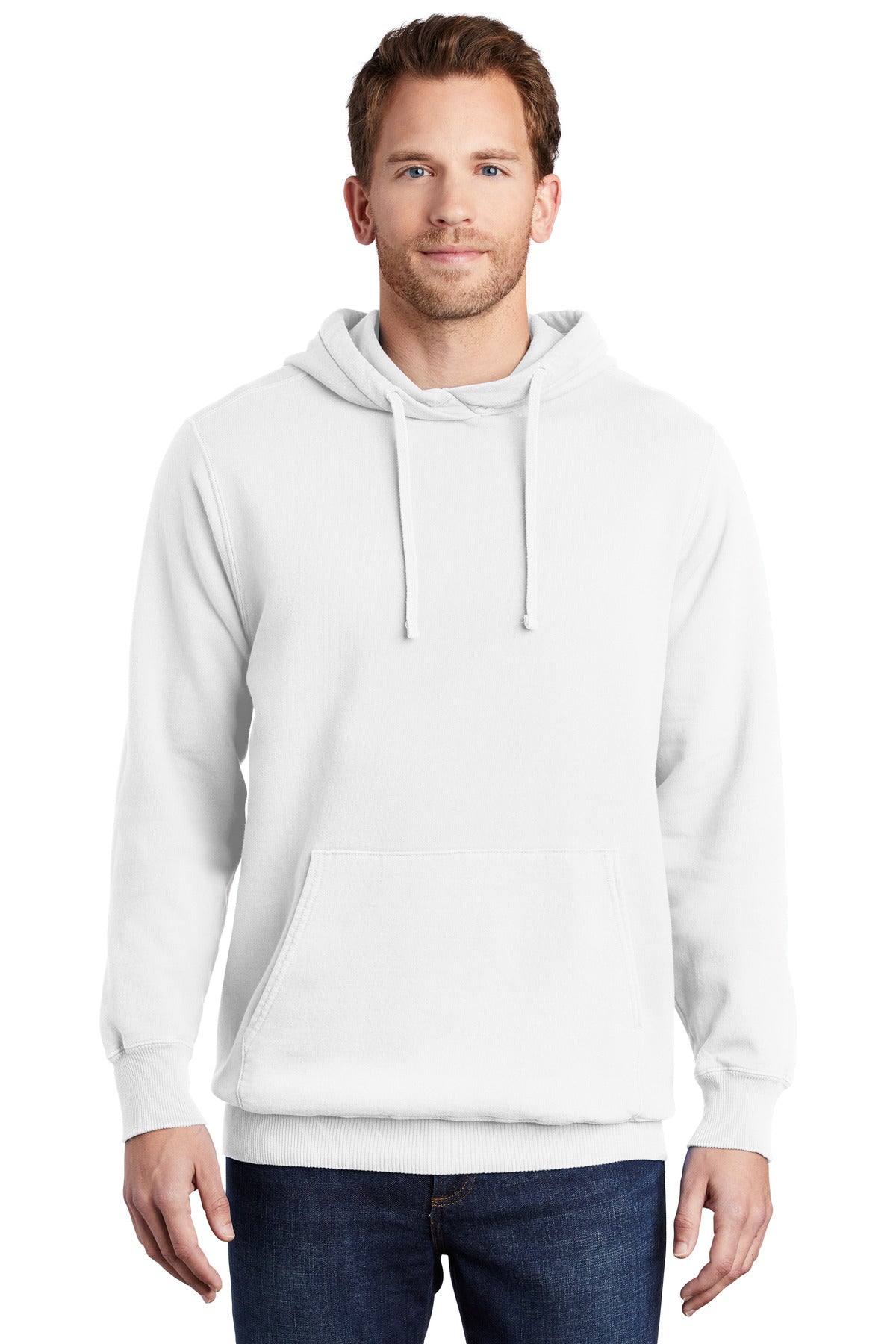 Port & Company® Beach Wash® Garment-Dyed Pullover Hooded Sweatshirt (CORE COLORS)