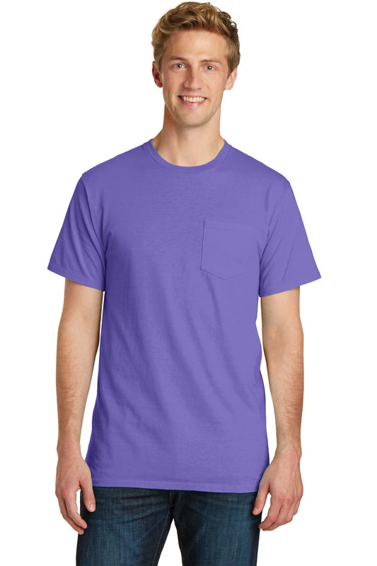 Port & Company® Beach Wash® Garment-Dyed Pocket Tee