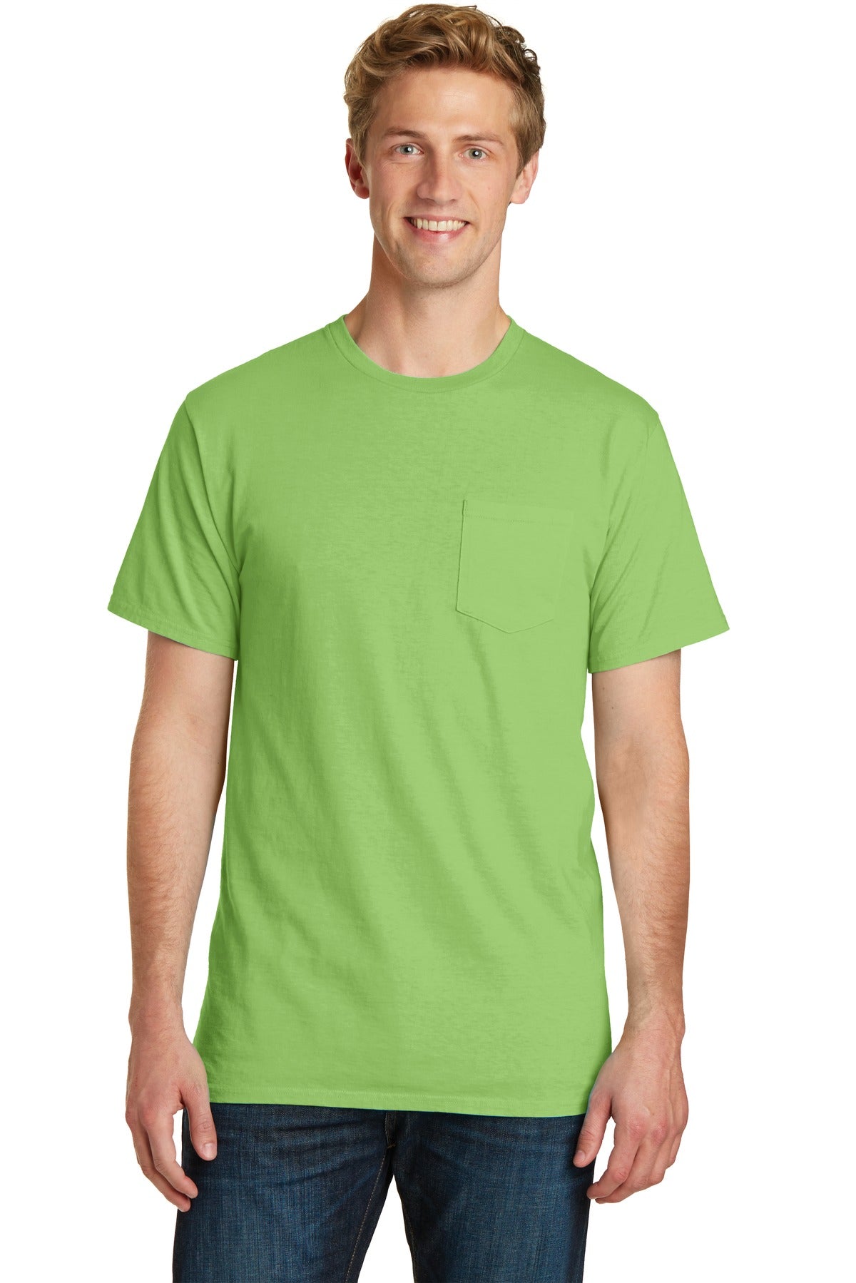 Port & Company® Beach Wash® Garment-Dyed Pocket Tee