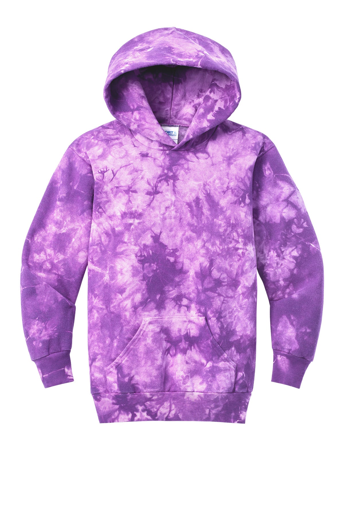 Port & Company® Youth Crystal Tie-Dye Pullover Hoodie