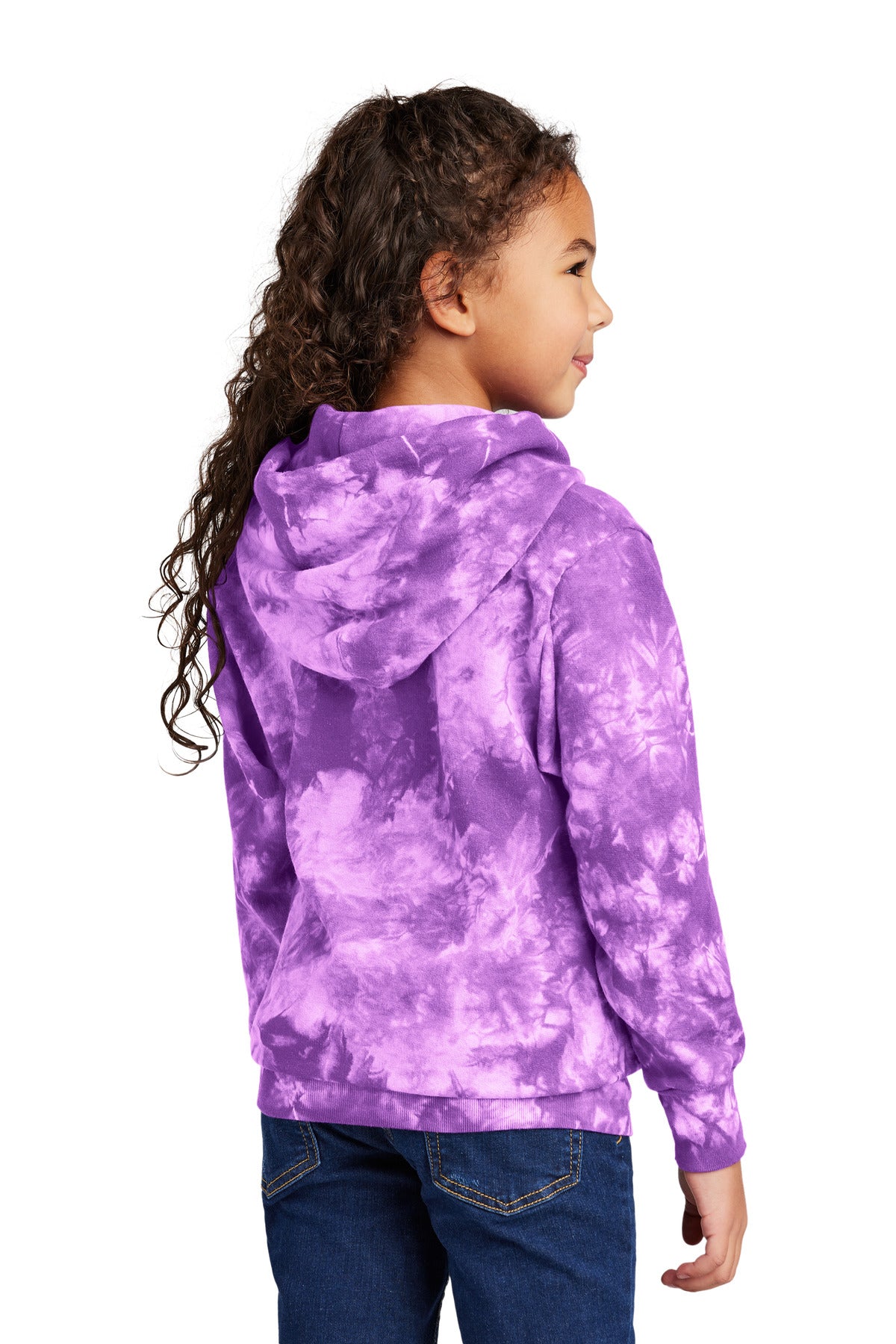 Port & Company® Youth Crystal Tie-Dye Pullover Hoodie