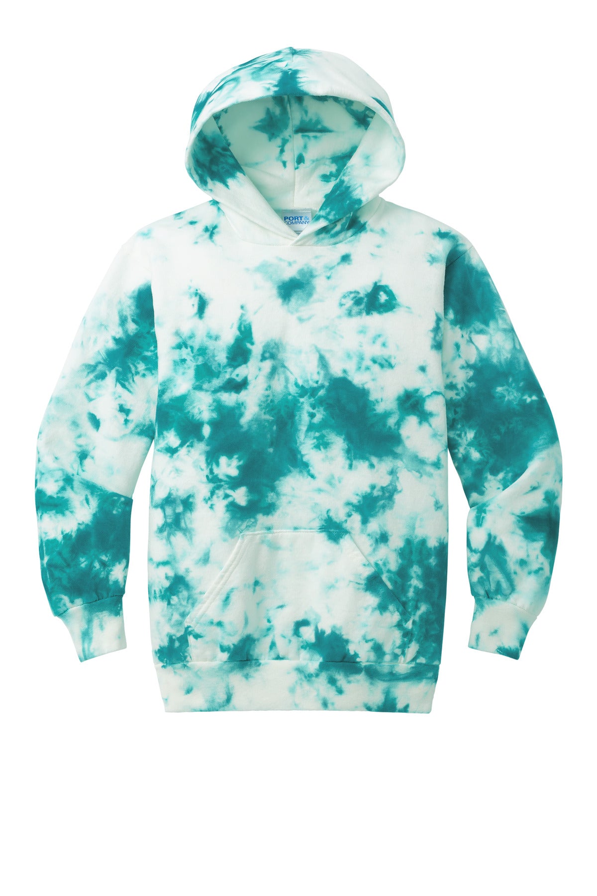 Port & Company® Youth Crystal Tie-Dye Pullover Hoodie