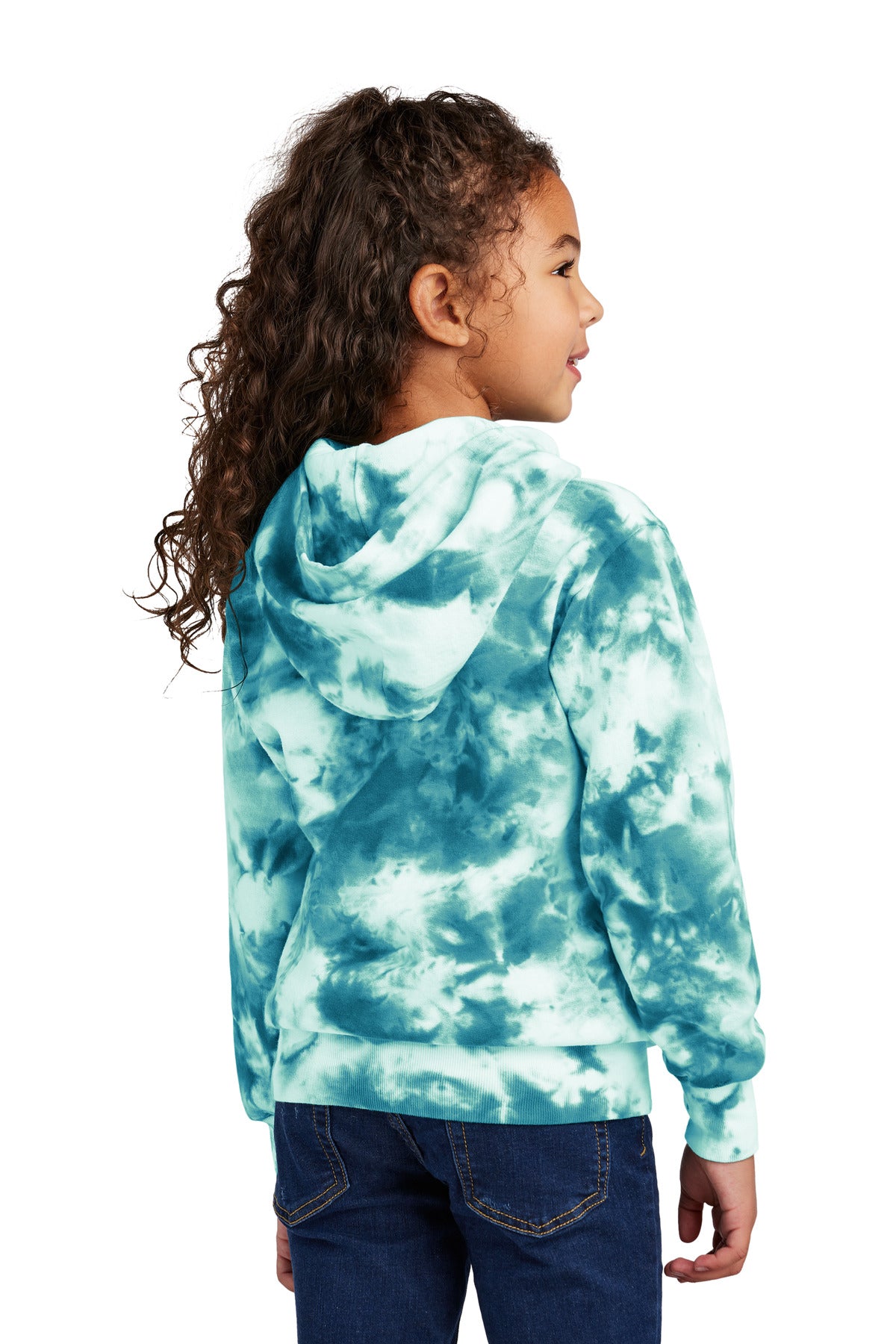 Port & Company® Youth Crystal Tie-Dye Pullover Hoodie