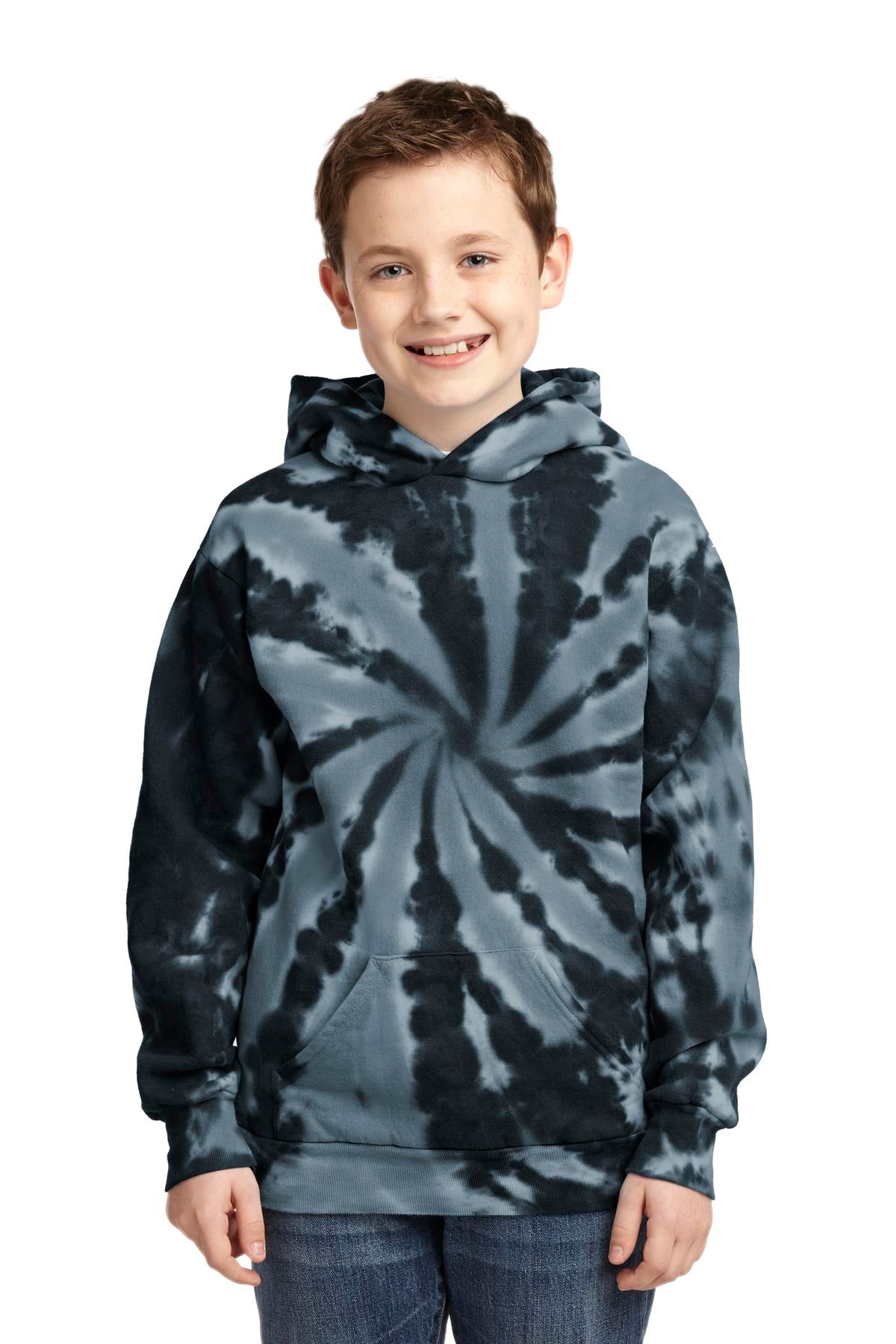 Port & Company® Youth Tie-Dye Pullover Hooded Sweatshirt
