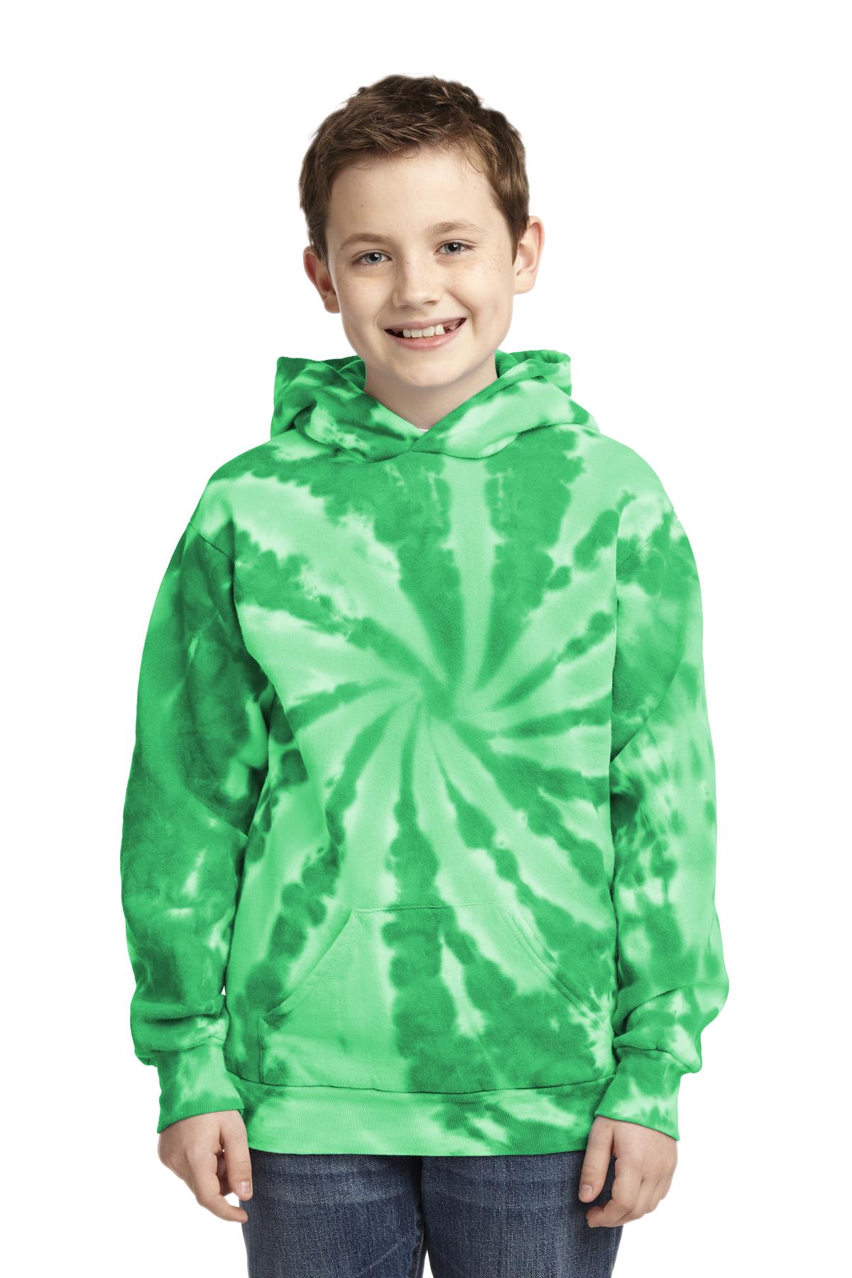 Port & Company® Youth Tie-Dye Pullover Hooded Sweatshirt