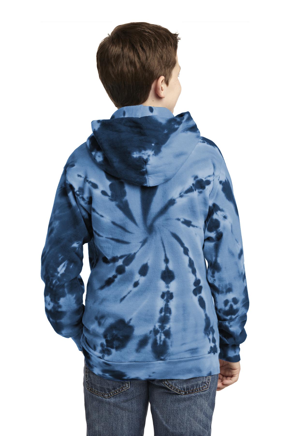 Port & Company® Youth Tie-Dye Pullover Hooded Sweatshirt