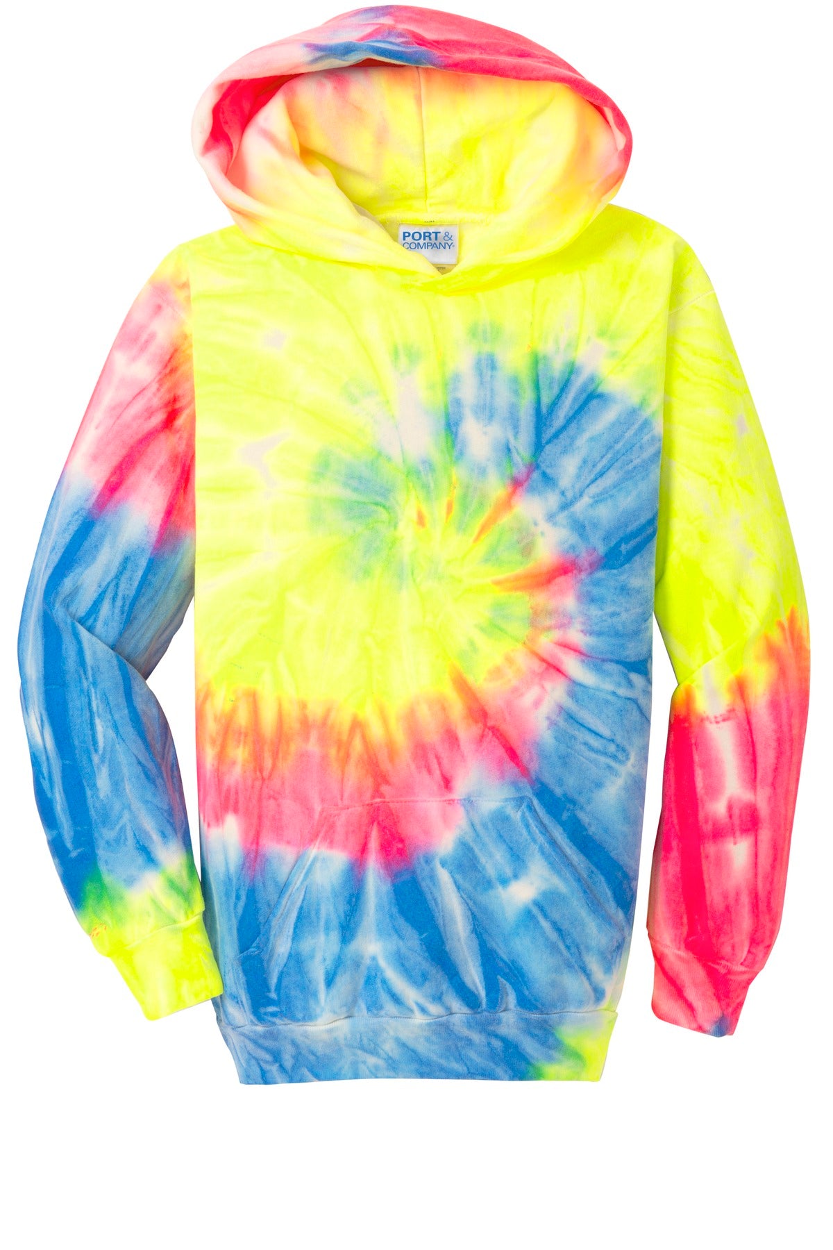 Port & Company® Youth Tie-Dye Pullover Hooded Sweatshirt