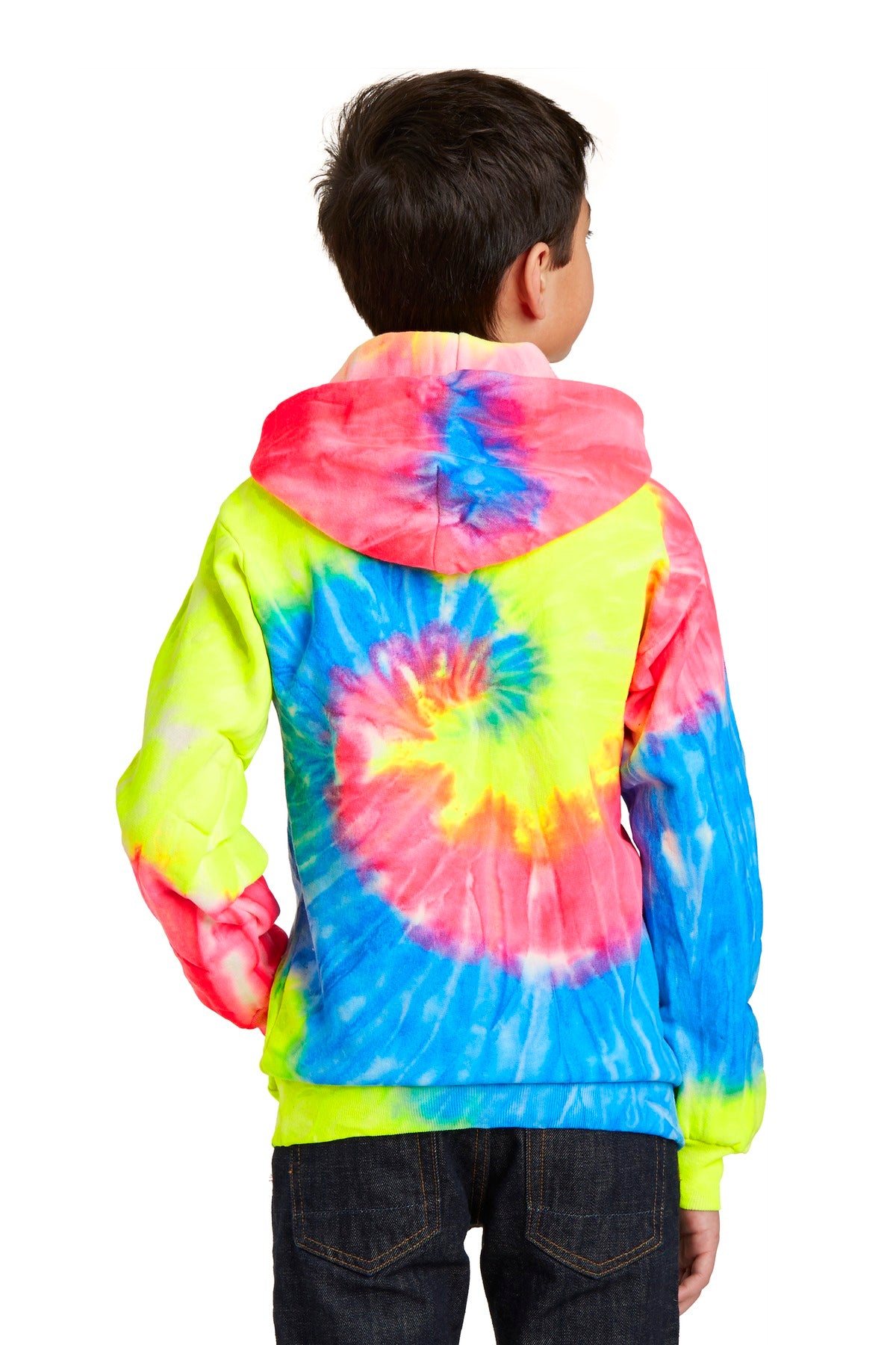 Port & Company® Youth Tie-Dye Pullover Hooded Sweatshirt