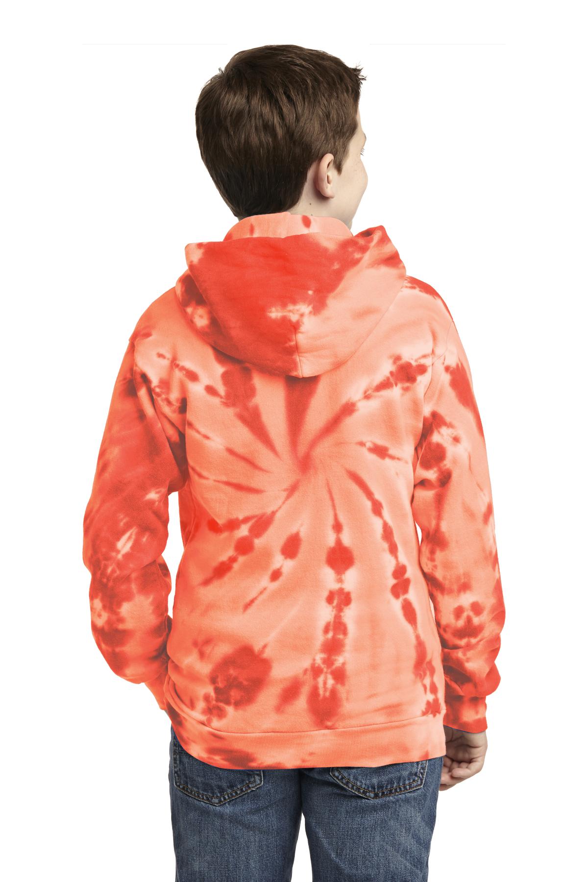 Port & Company® Youth Tie-Dye Pullover Hooded Sweatshirt