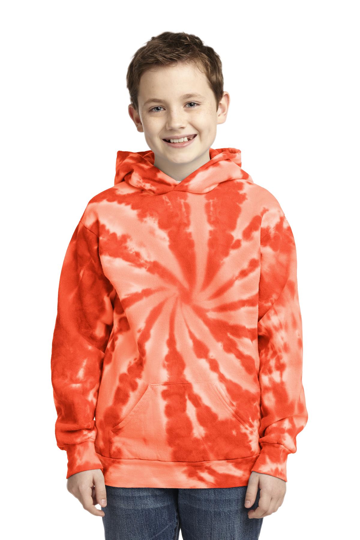 Port & Company® Youth Tie-Dye Pullover Hooded Sweatshirt