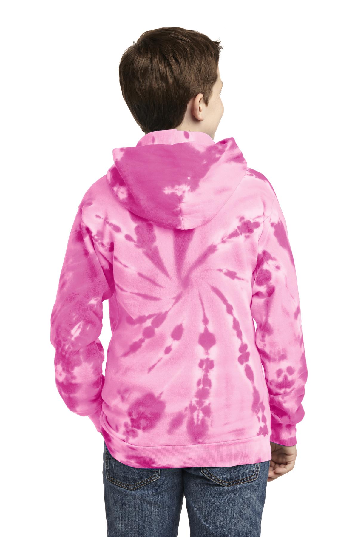 Port & Company® Youth Tie-Dye Pullover Hooded Sweatshirt