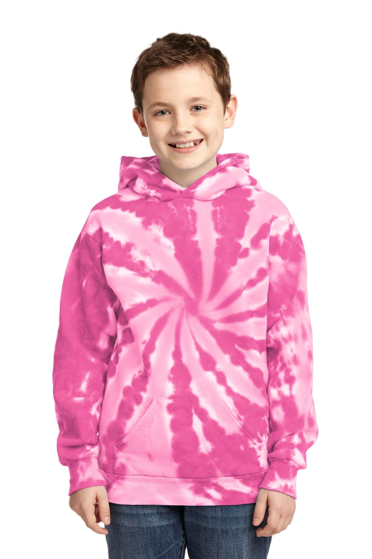 Port & Company® Youth Tie-Dye Pullover Hooded Sweatshirt