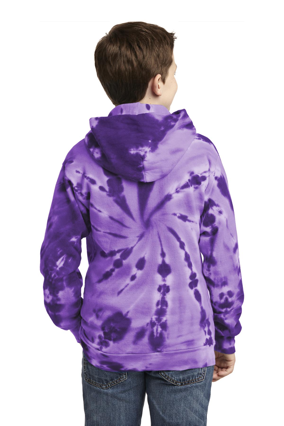 Port & Company® Youth Tie-Dye Pullover Hooded Sweatshirt