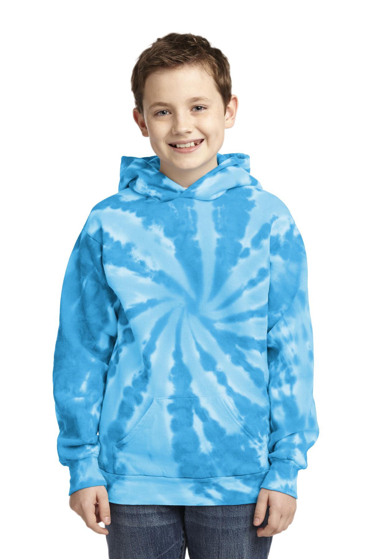 Port & Company® Youth Tie-Dye Pullover Hooded Sweatshirt
