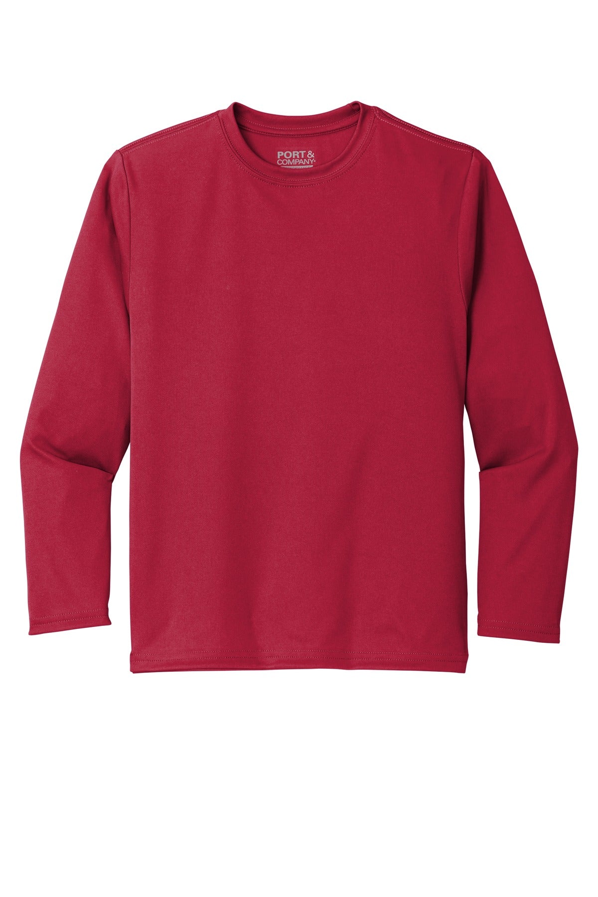 Port & Company® Youth Long Sleeve Performance Tee