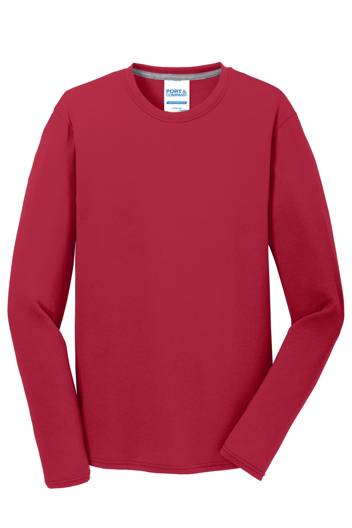 Port & Company® Long Sleeve Performance Blend Tee