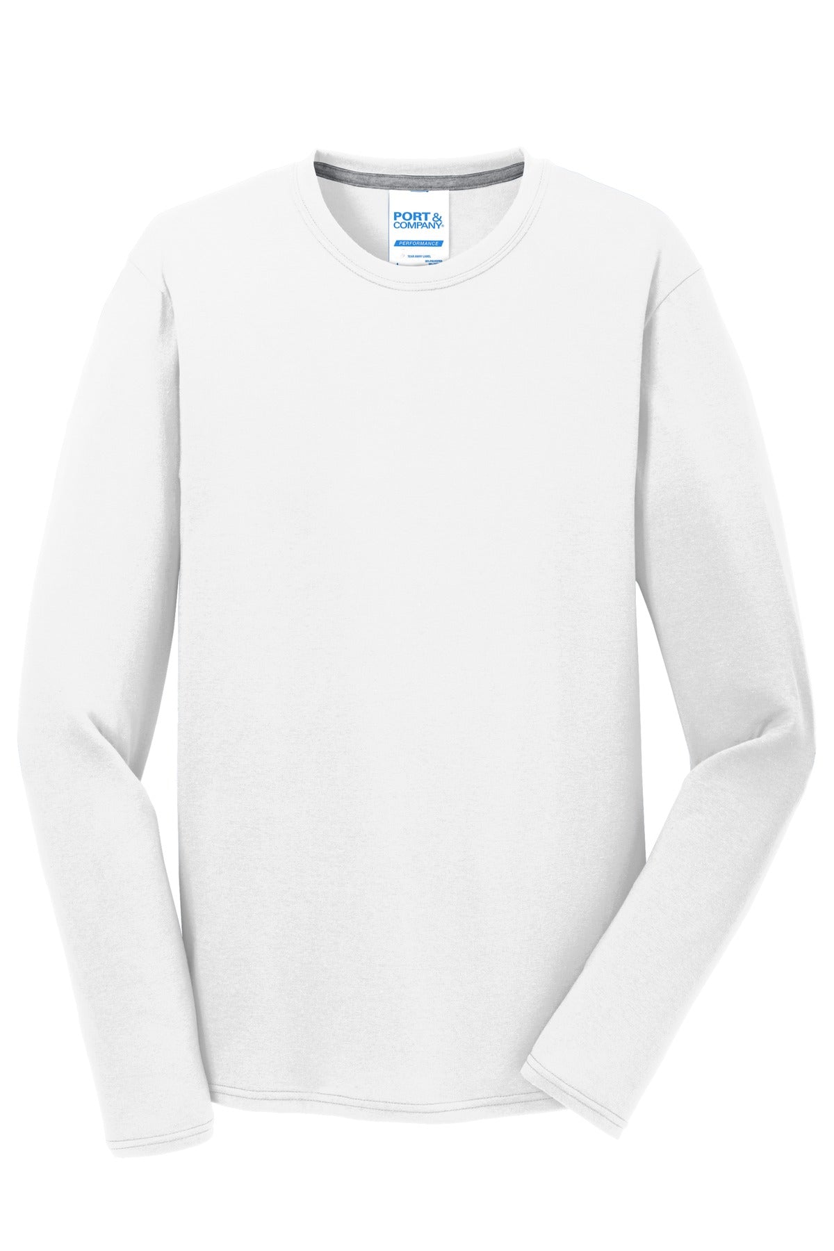 Port & Company® Long Sleeve Performance Blend Tee