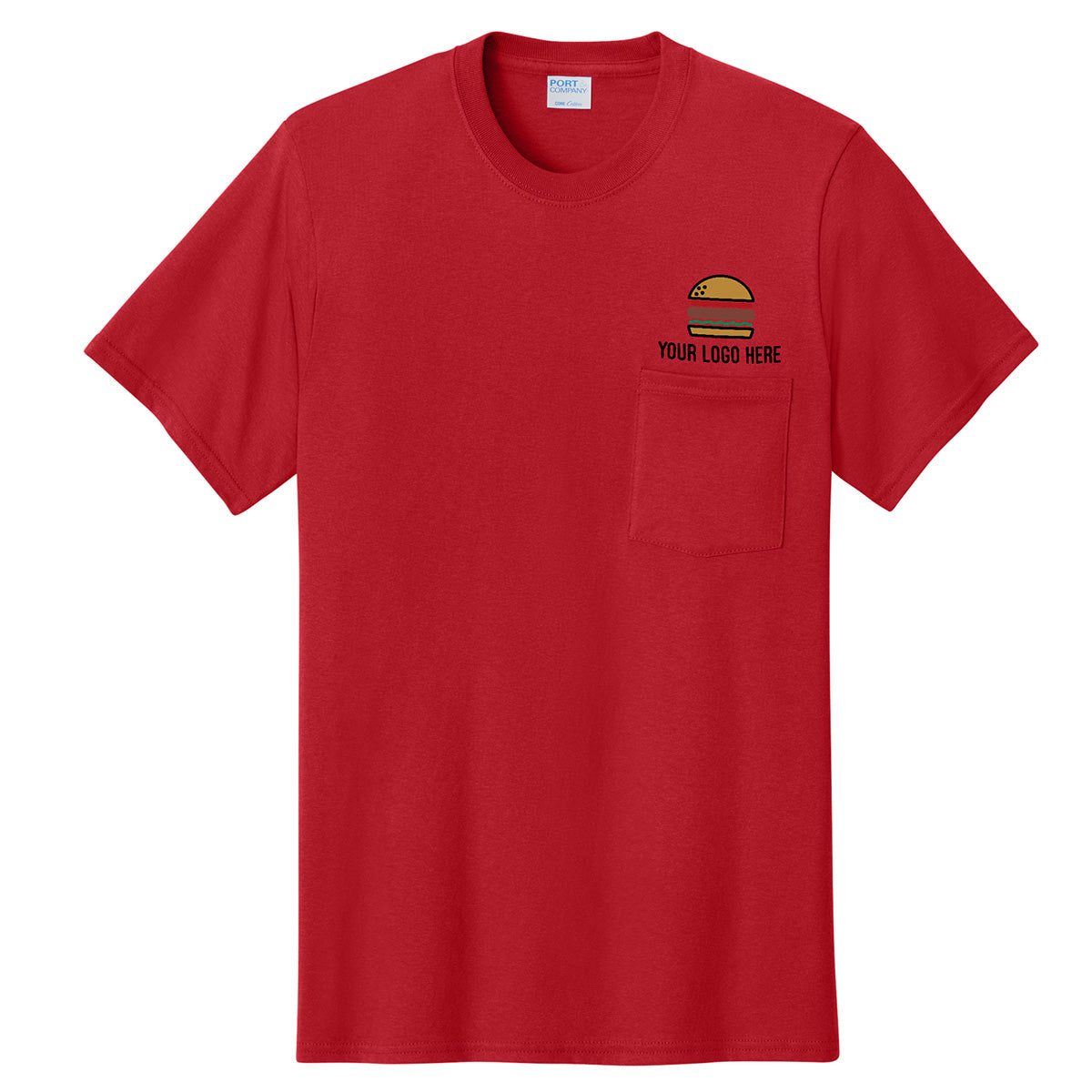 Port & Co™ Core Cotton Pocket Tee