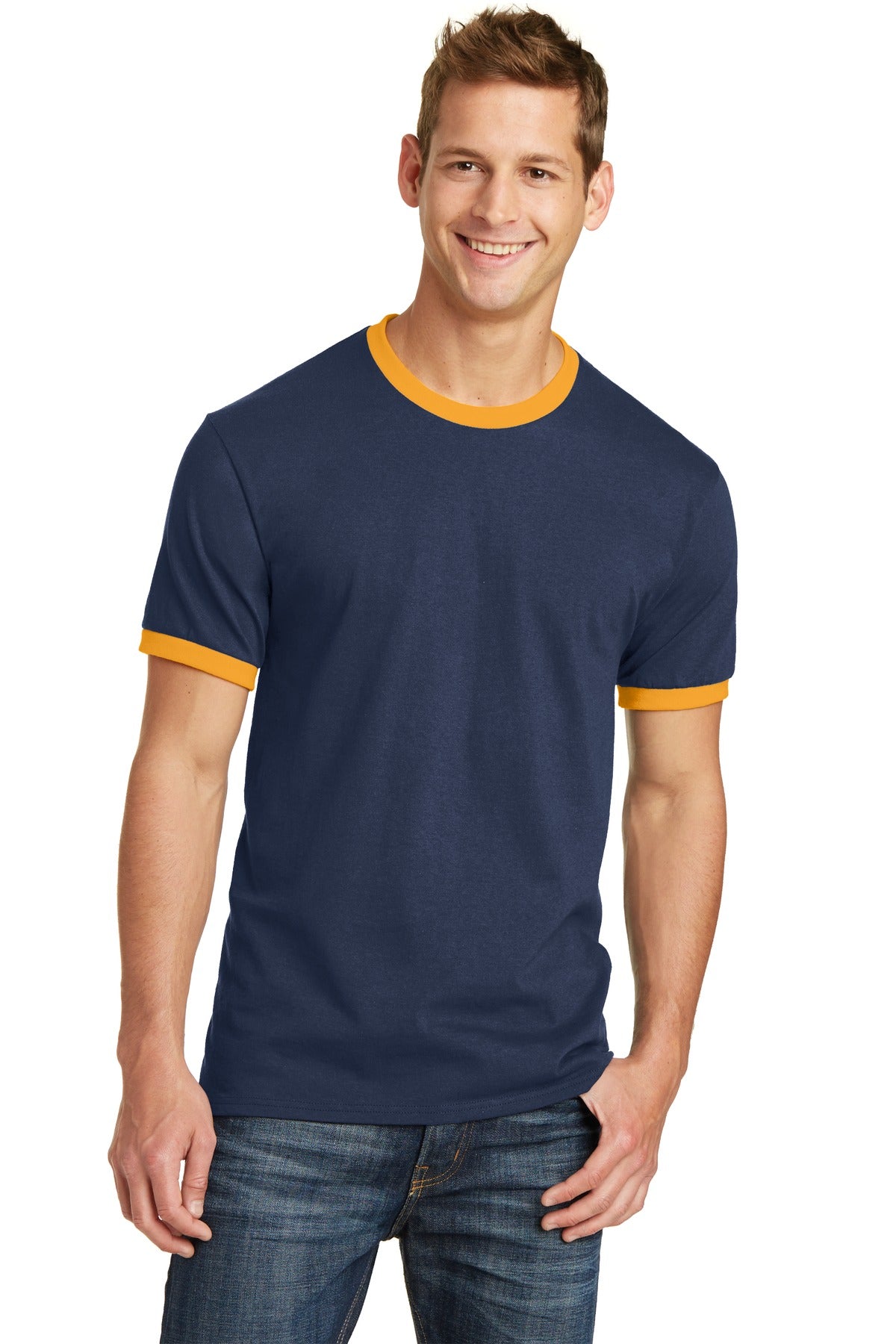 Port & Company® Core Cotton Ringer Tee