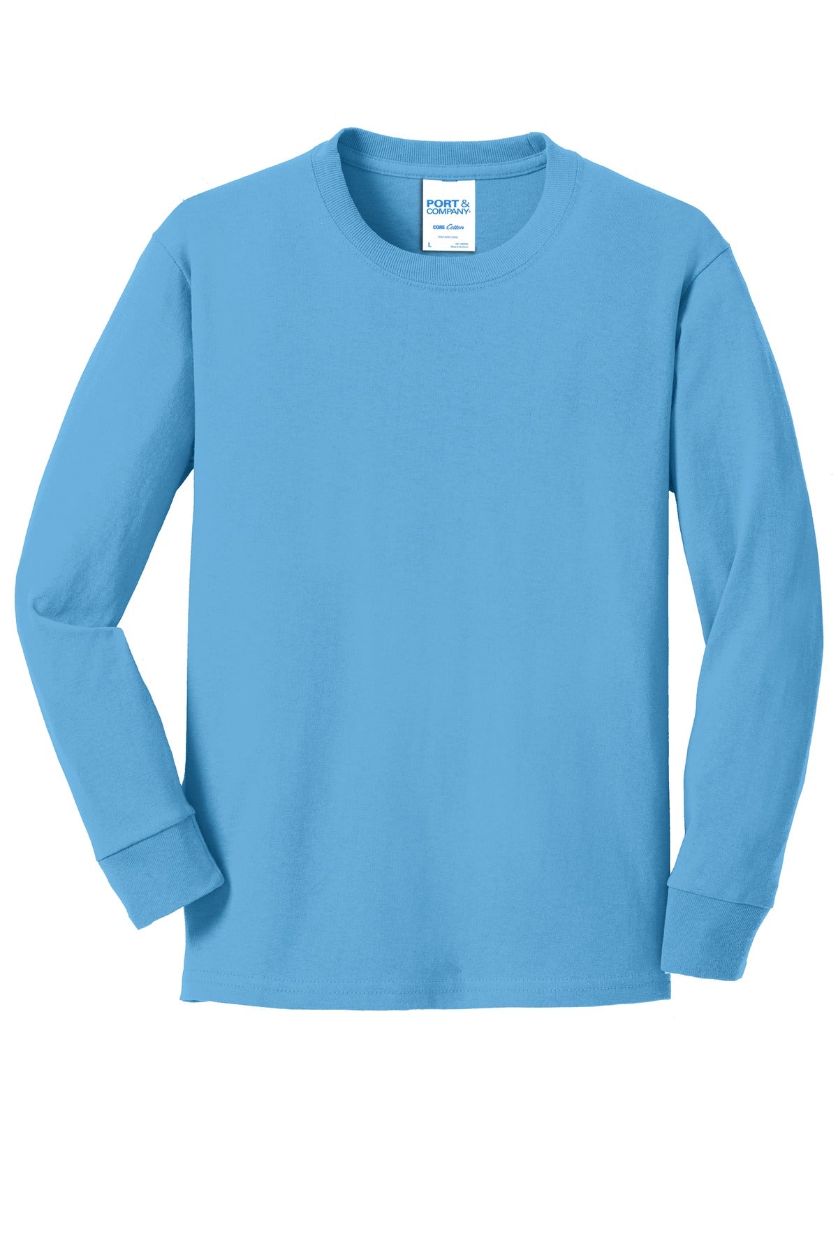 Port & Company® Youth Long Sleeve Core Cotton Tee