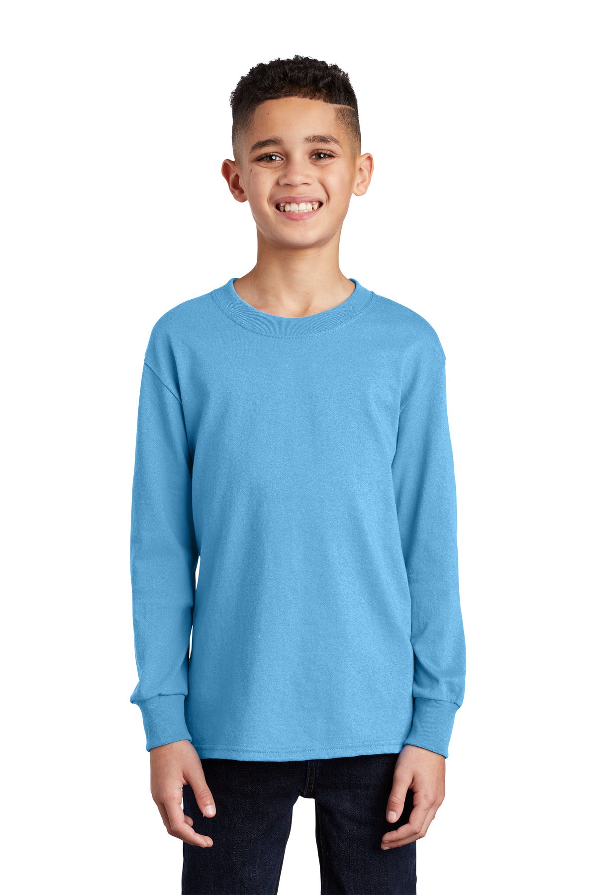 Port & Company® Youth Long Sleeve Core Cotton Tee
