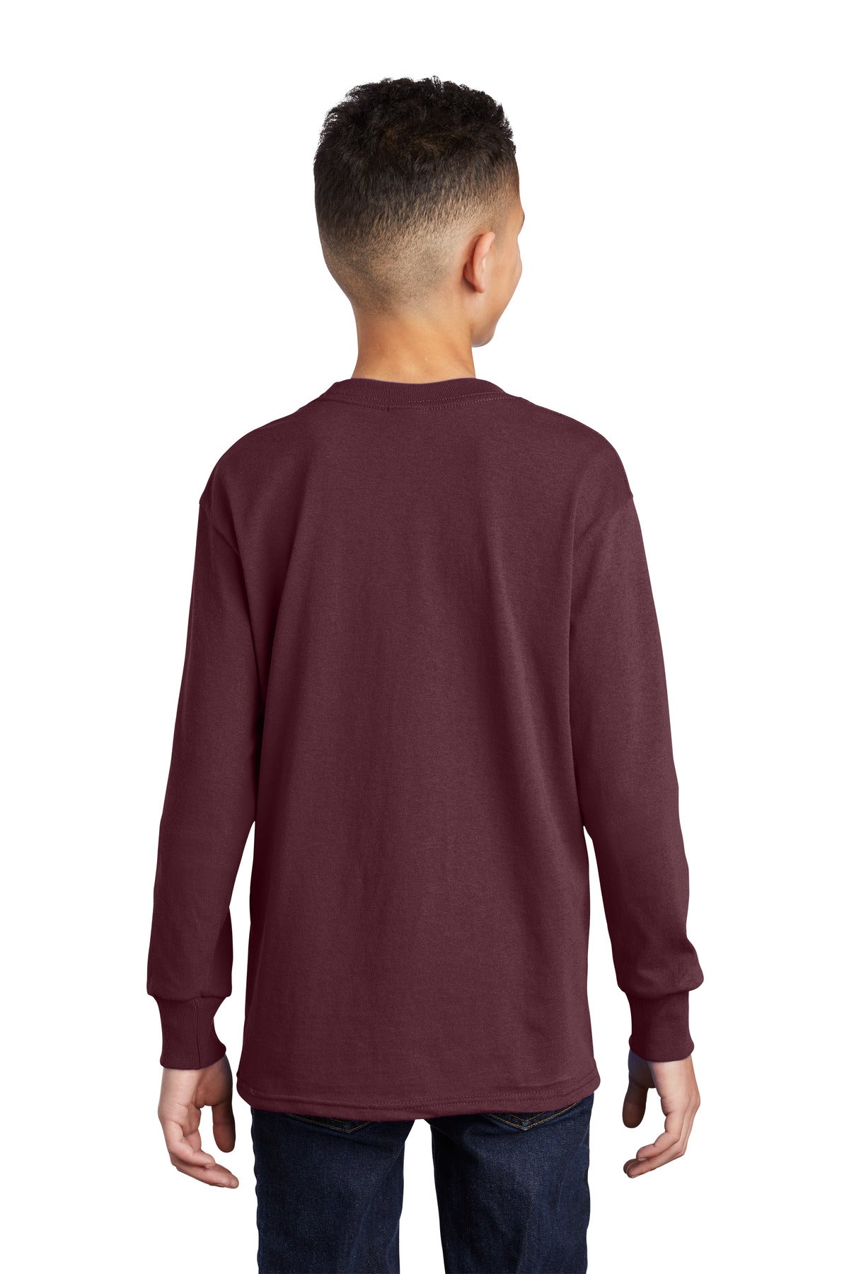 Port & Company® Youth Long Sleeve Core Cotton Tee
