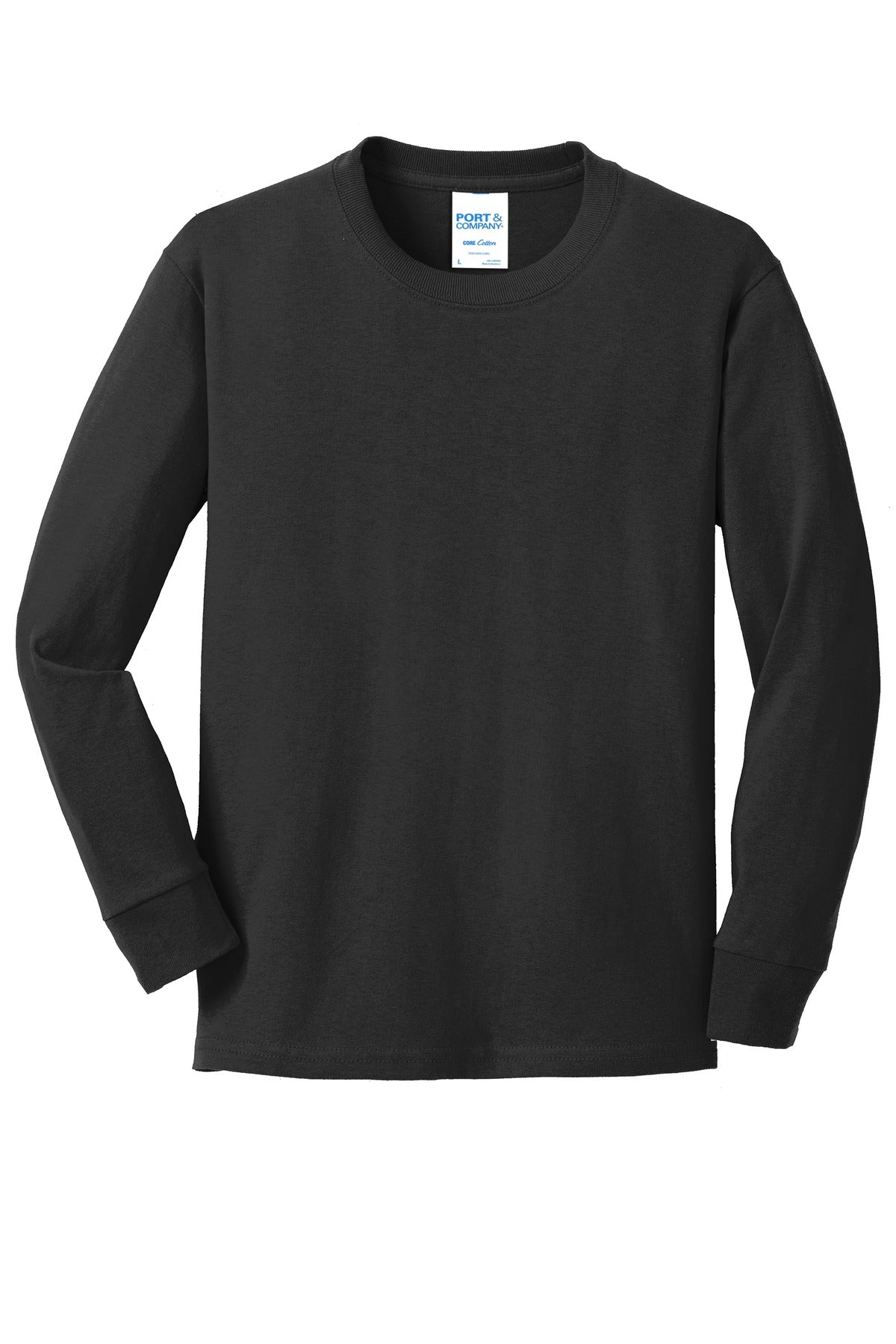 Port & Company® Youth Long Sleeve Core Cotton Tee
