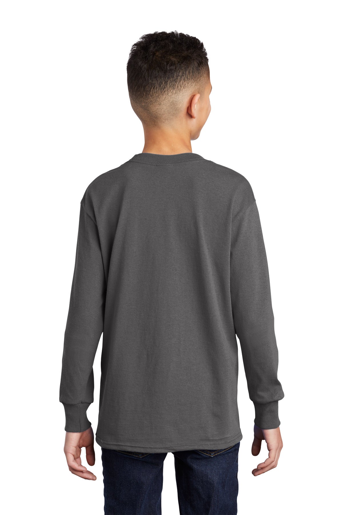 Port & Company® Youth Long Sleeve Core Cotton Tee