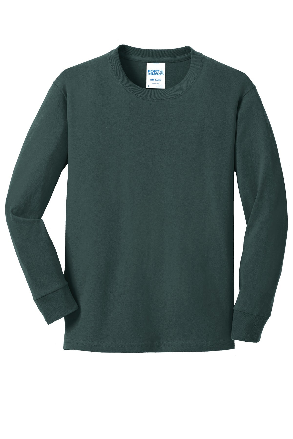 Port & Company® Youth Long Sleeve Core Cotton Tee