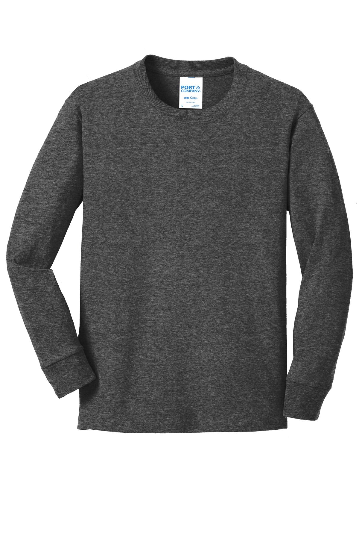 Port & Company® Youth Long Sleeve Core Cotton Tee