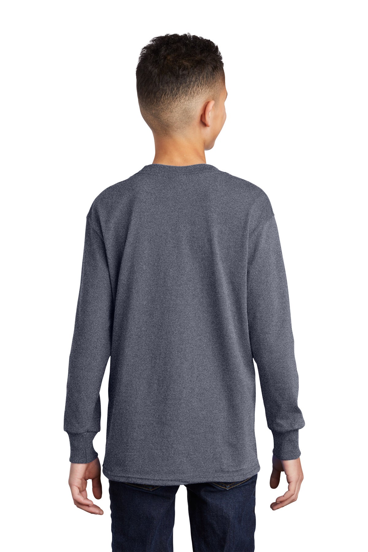 Port & Company® Youth Long Sleeve Core Cotton Tee