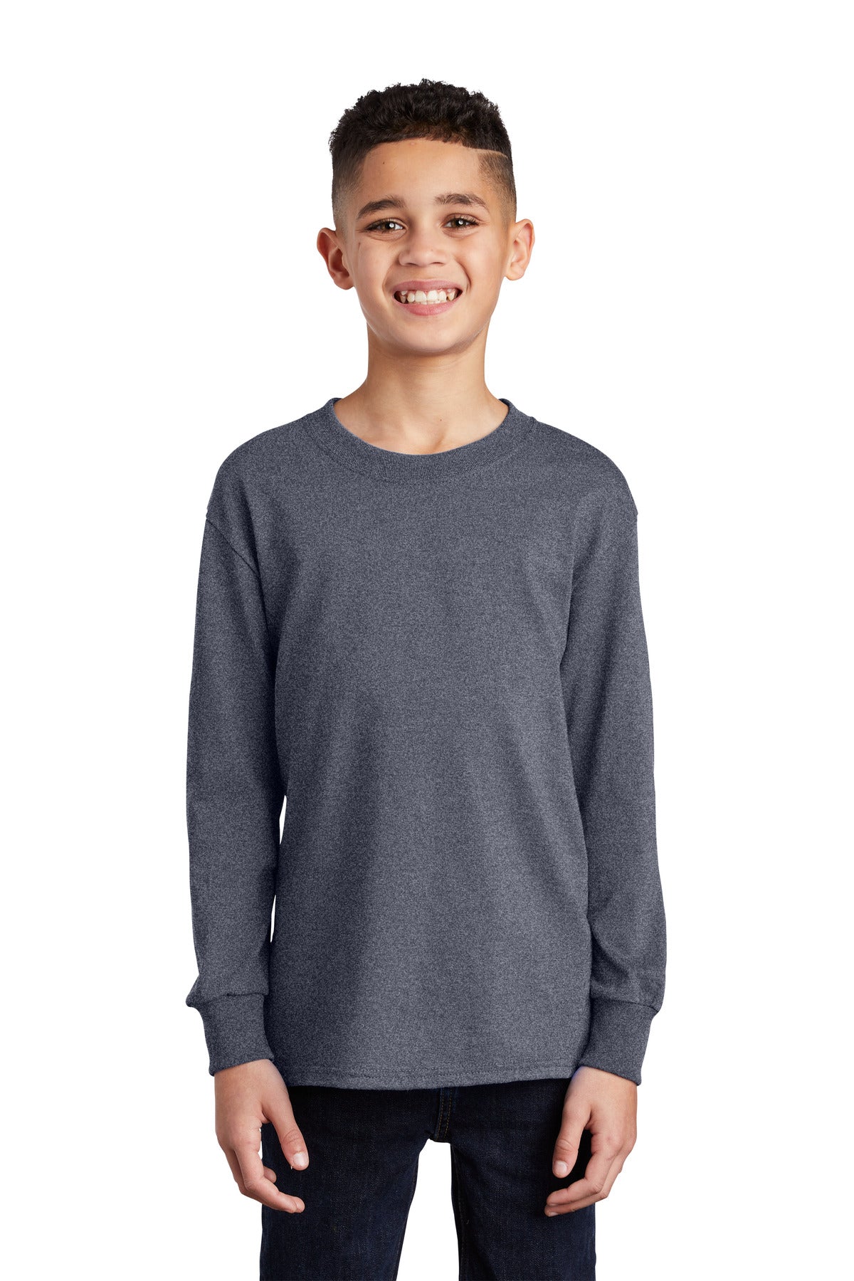 Port & Company® Youth Long Sleeve Core Cotton Tee