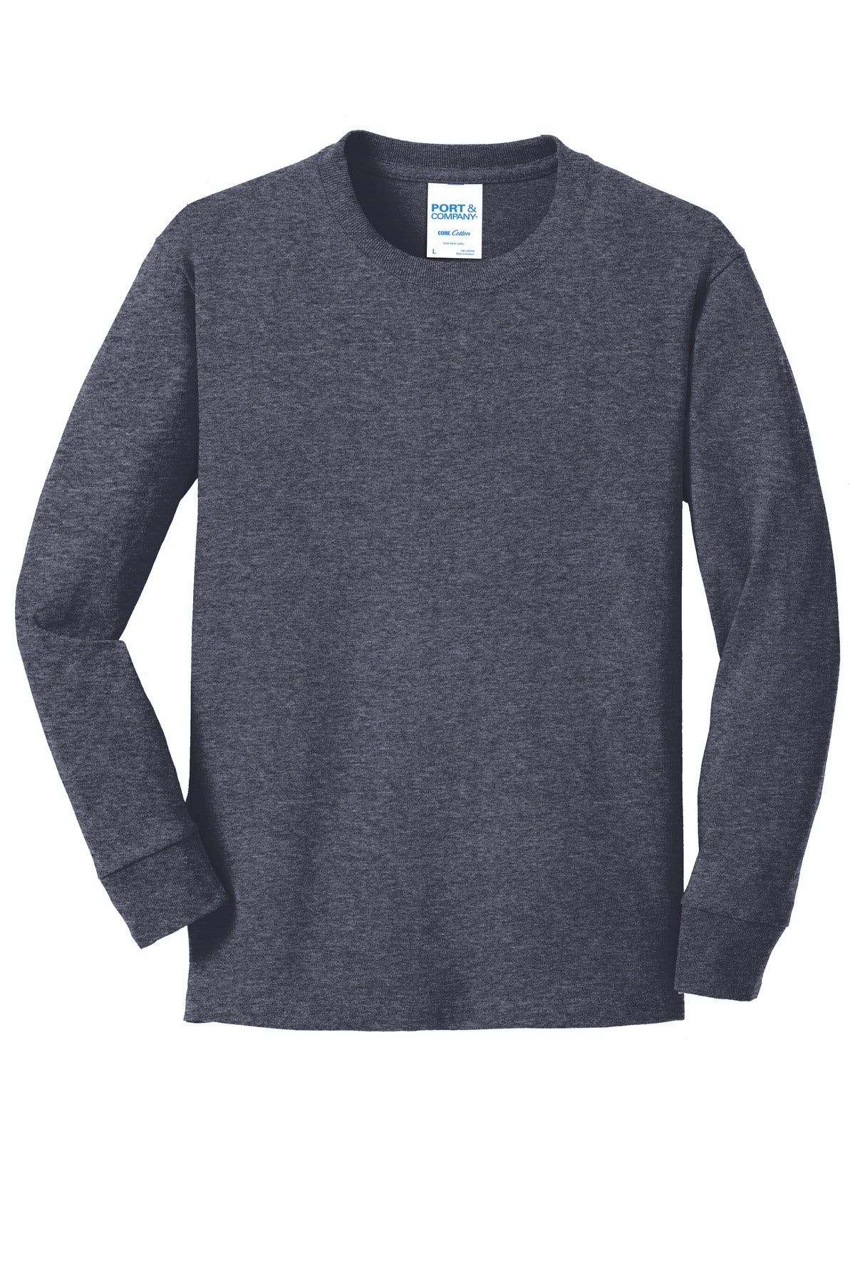 Port & Company® Youth Long Sleeve Core Cotton Tee