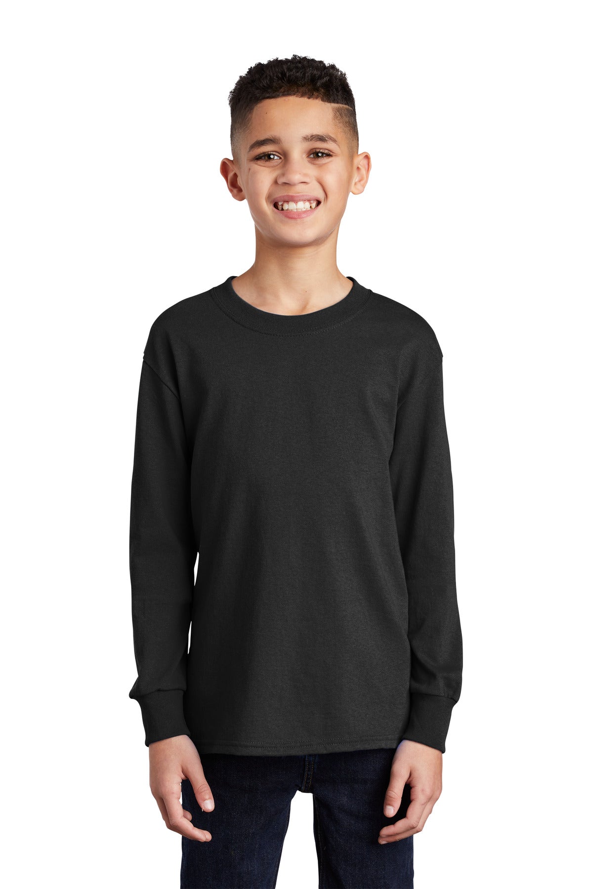 Port & Company® Youth Long Sleeve Core Cotton Tee