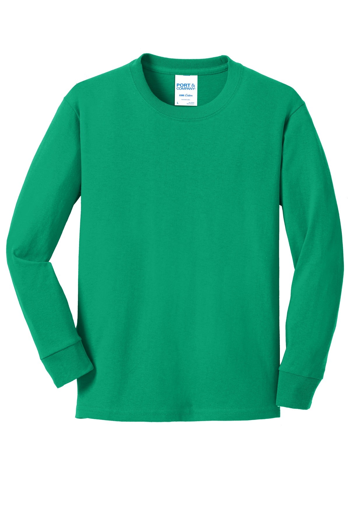 Port & Company® Youth Long Sleeve Core Cotton Tee