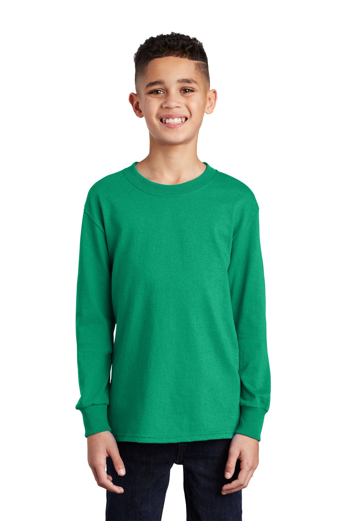 Port & Company® Youth Long Sleeve Core Cotton Tee
