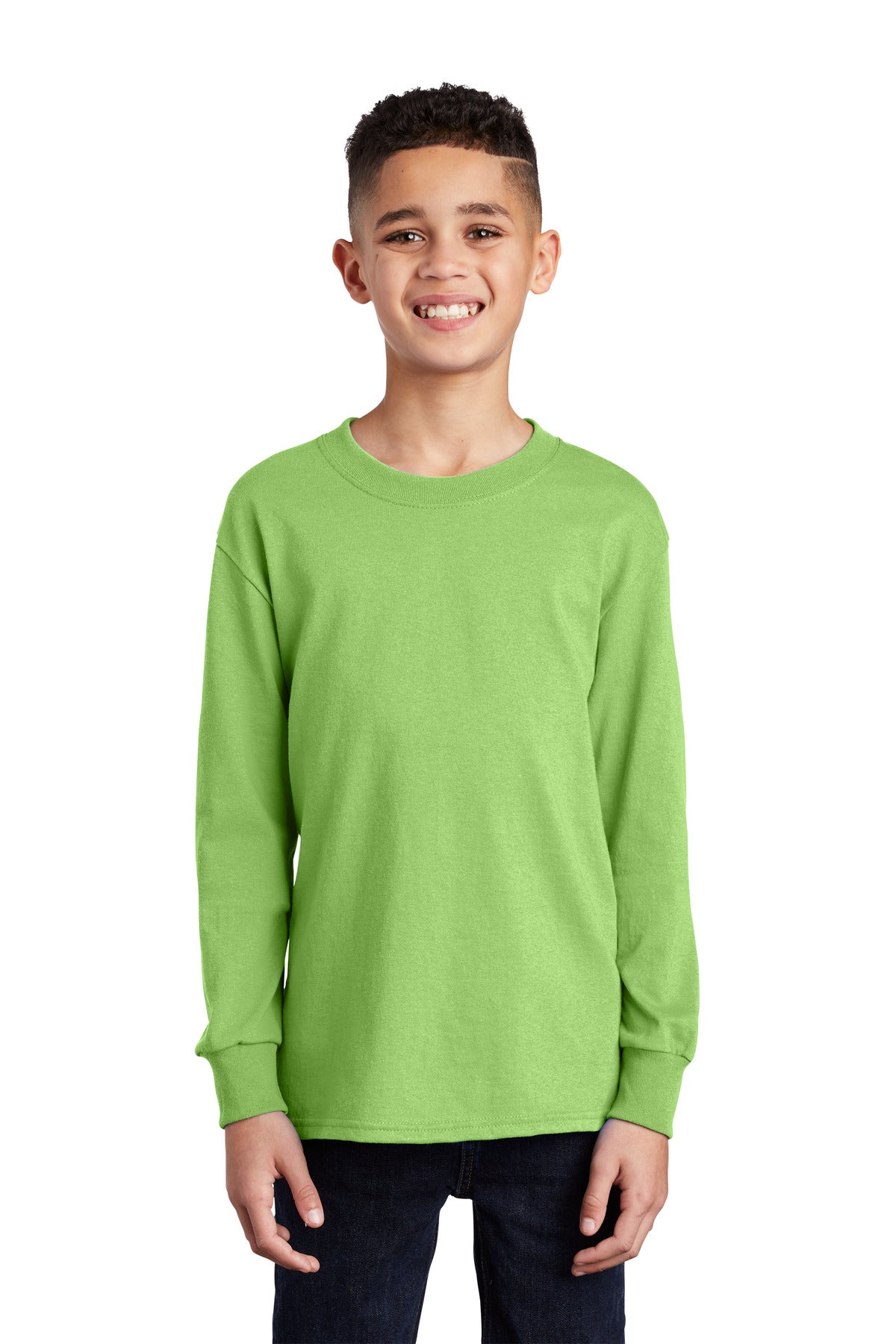 Port & Company® Youth Long Sleeve Core Cotton Tee
